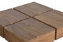 Giner y Colomer Mesa Centro Madera Acacia Natural 80x80 cm